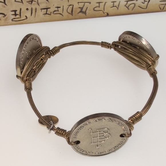 Bourbon and Bowties Gold and Silver Coin Bracelet - Picture 3 of 6